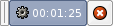 Screenshot of the TST 1.0 work bar while it blinks.